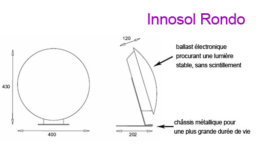 Appareil de luminothérapie Innosol Rondo